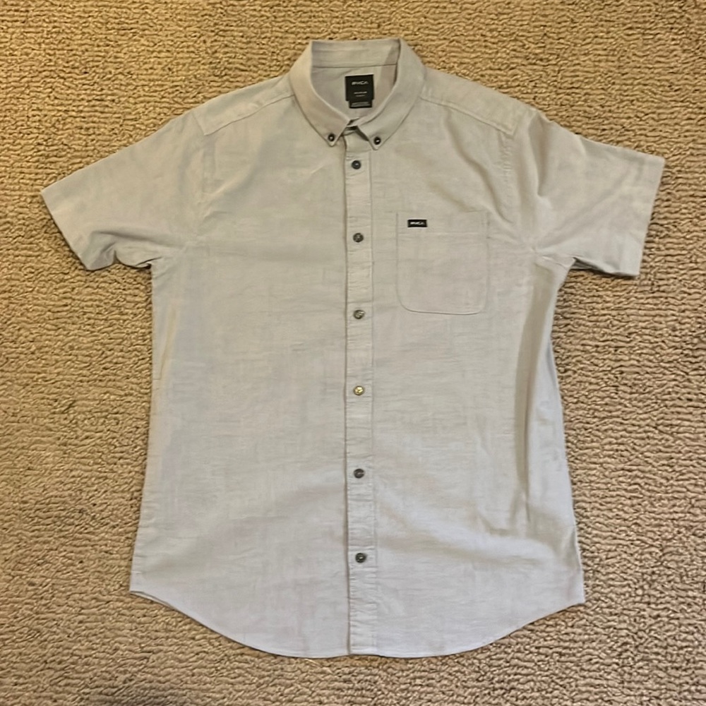 RVCA That’ll Do Short Sleeve Shirt. Slim Fit, Medium Never Worn